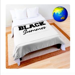 Black Summer bed cover
